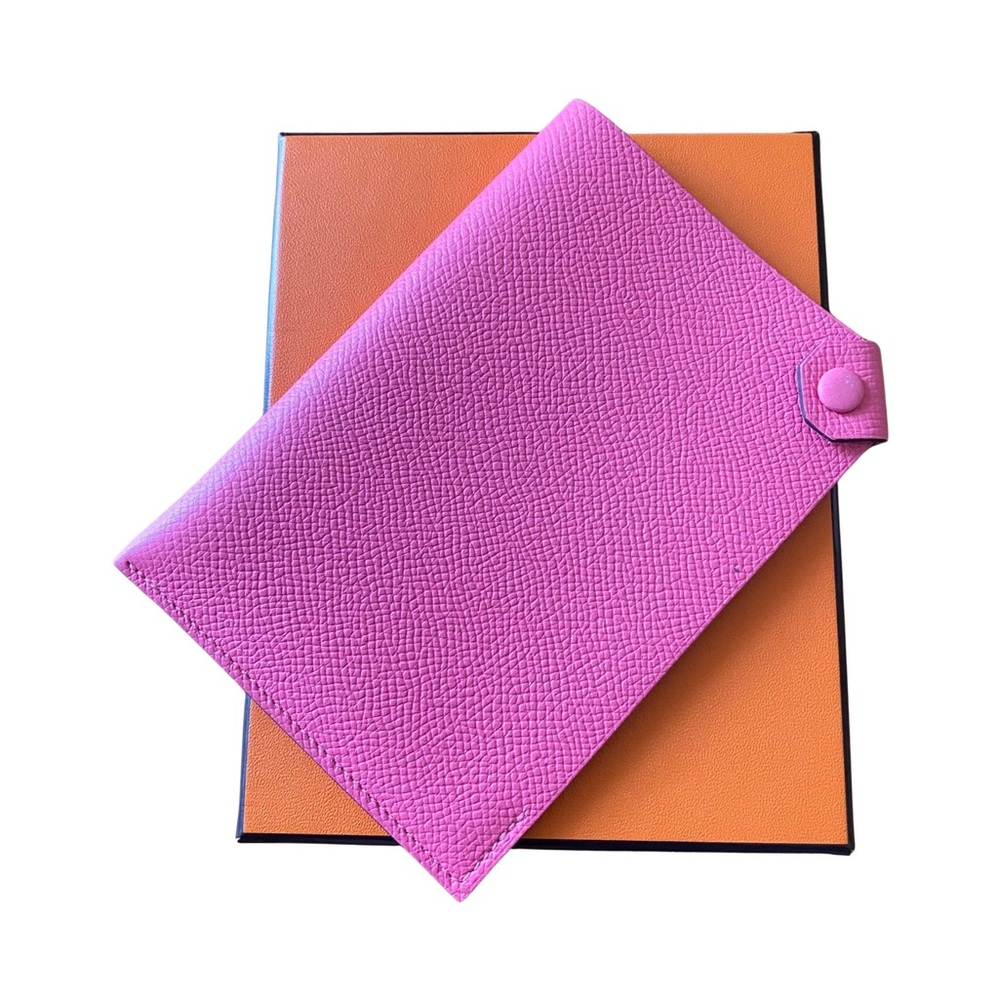Hermes Epsom Leather Passport Cover - Rose Azalee Tarmac PM - Picture 5 of 16